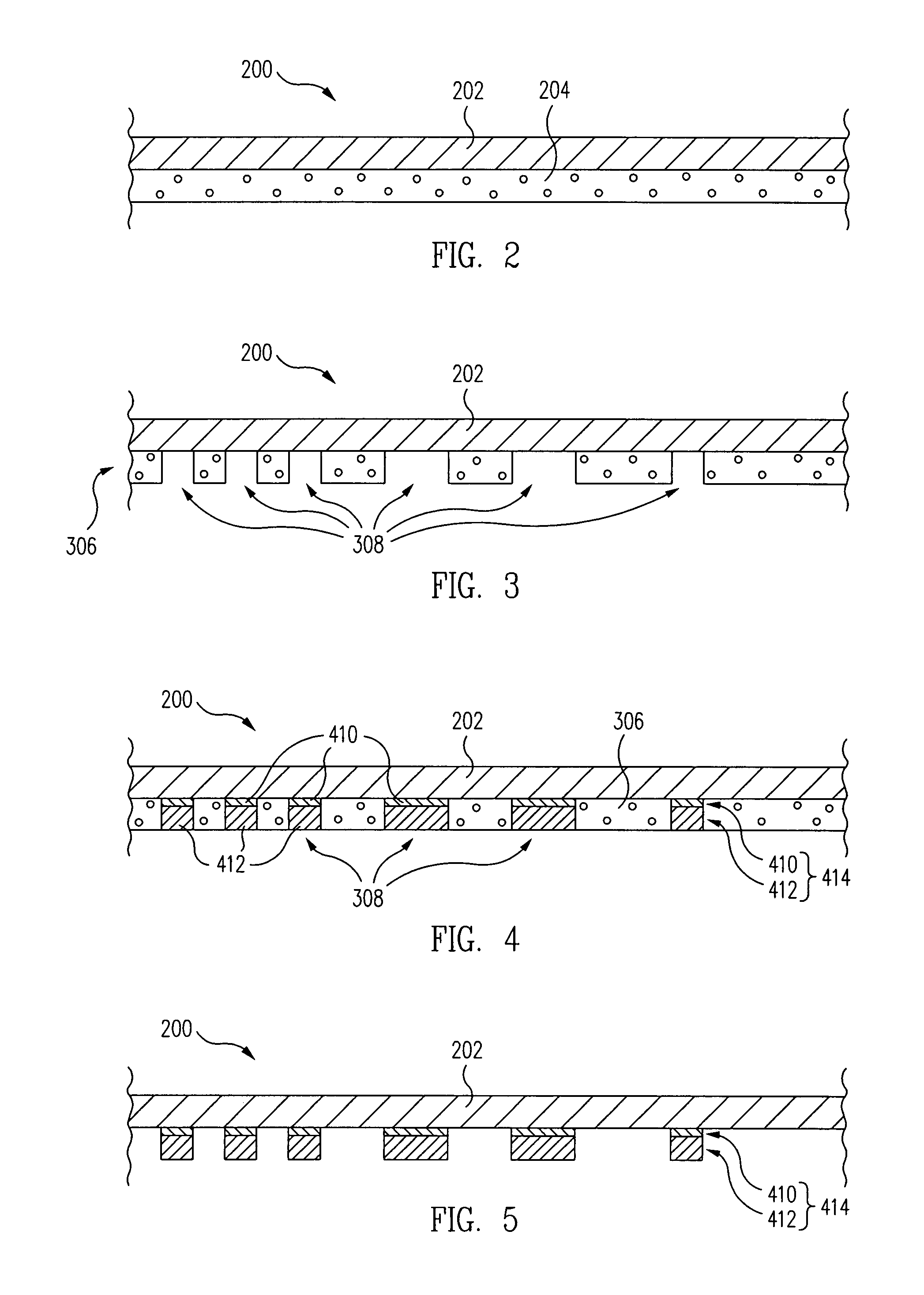 Metal etch stop fabrication method and structure