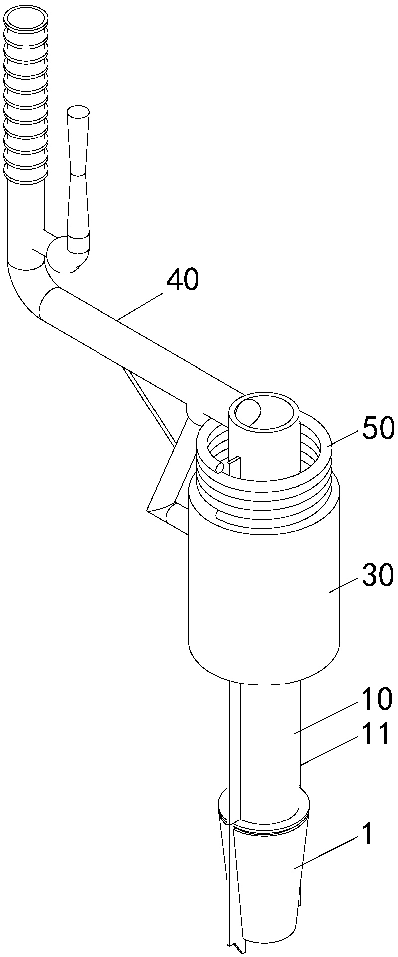 Prestressed clamping piece installer and using method thereof