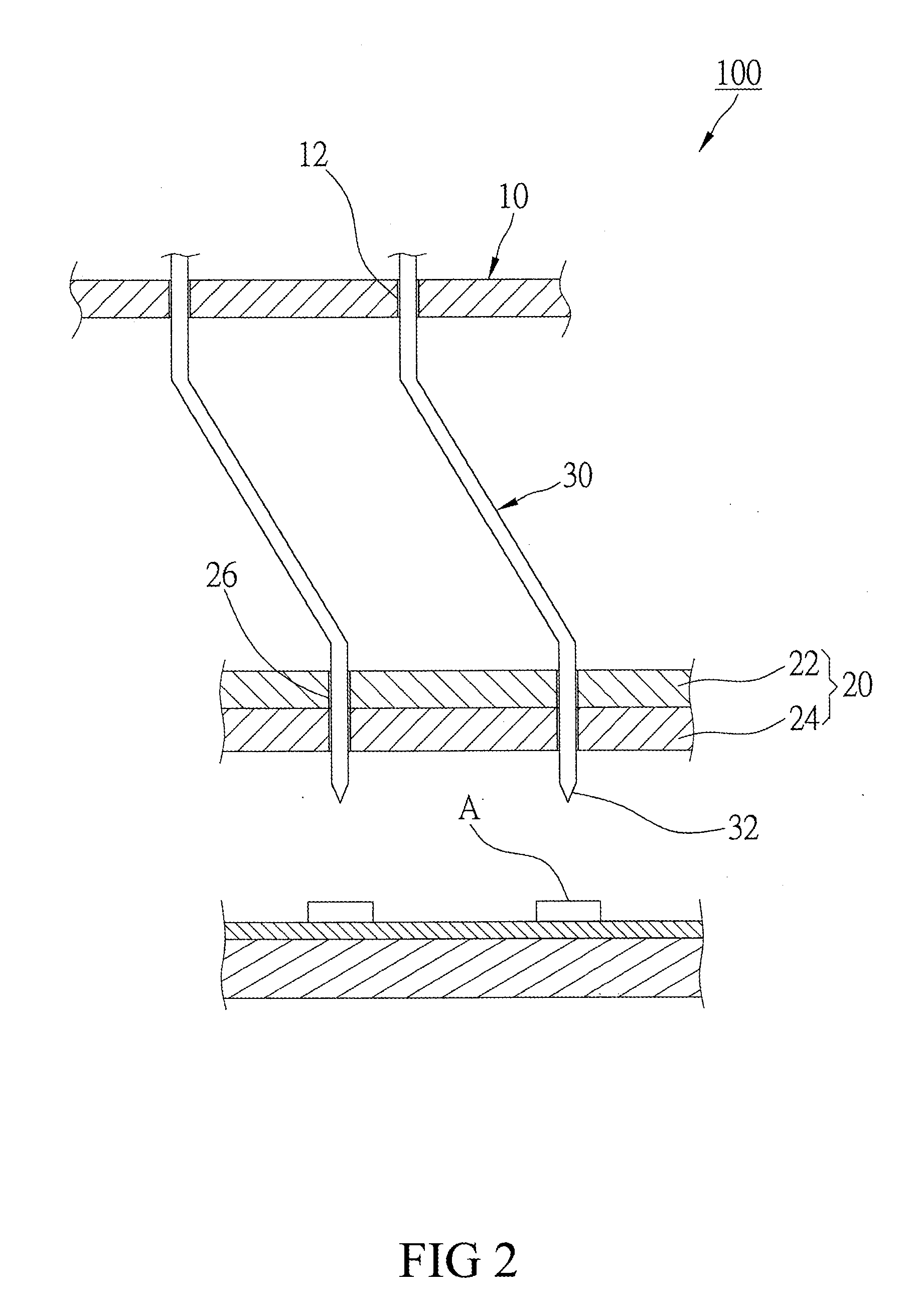 Probe head of probe card and manufacturing method of composite board of probe head