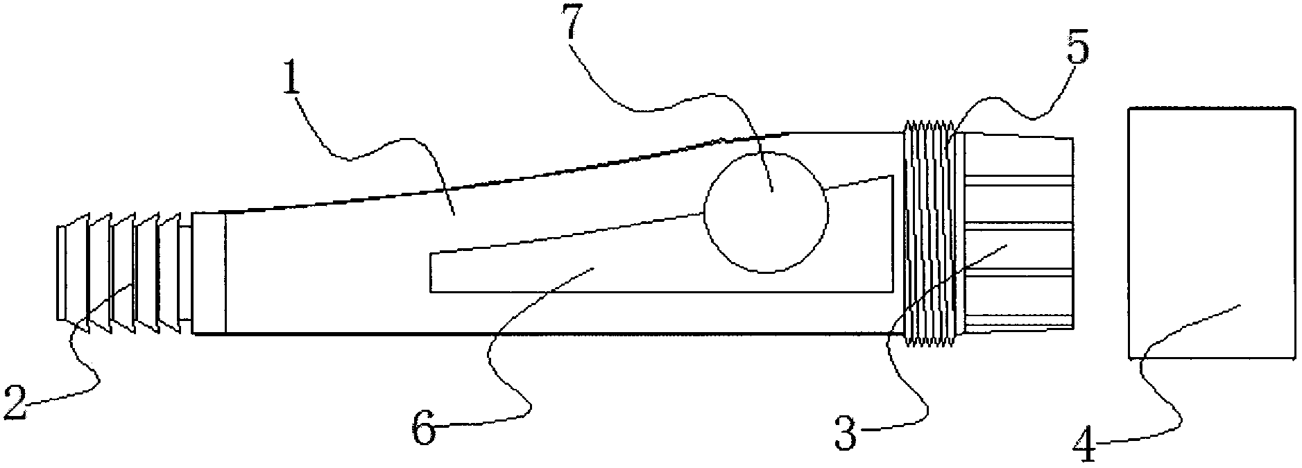 Blow pipe handle of air compressor