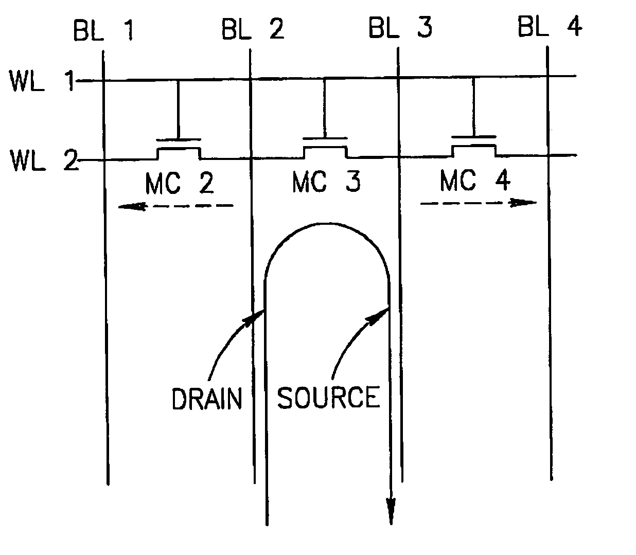 Method for reading a memory array with neighbor effect cancellation