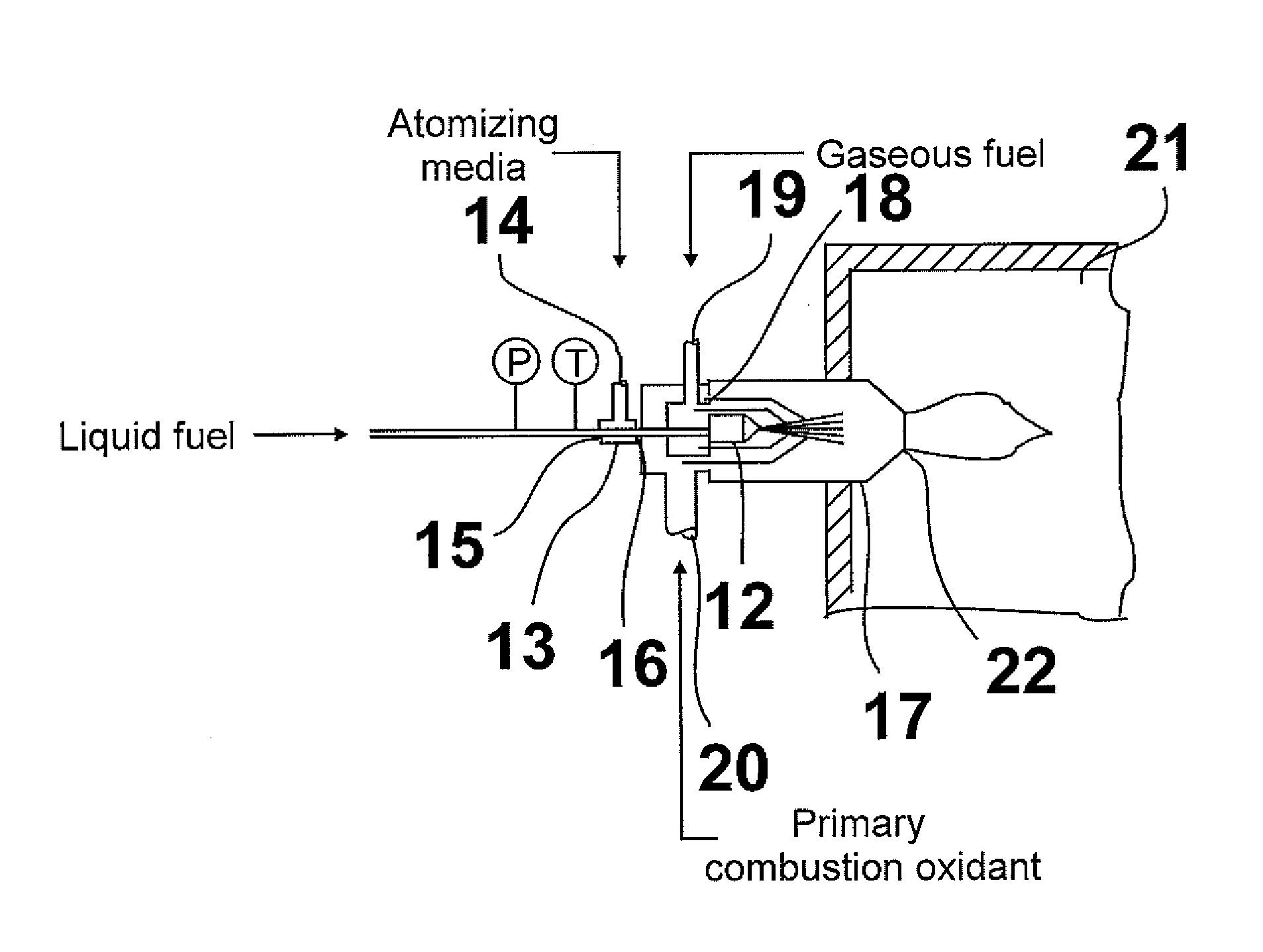 METHOD AND SYSTEM FOR LOW-NOx DUAL-FUEL COMBUSTION OF LIQUID AND/OR GASEOUS FUELS