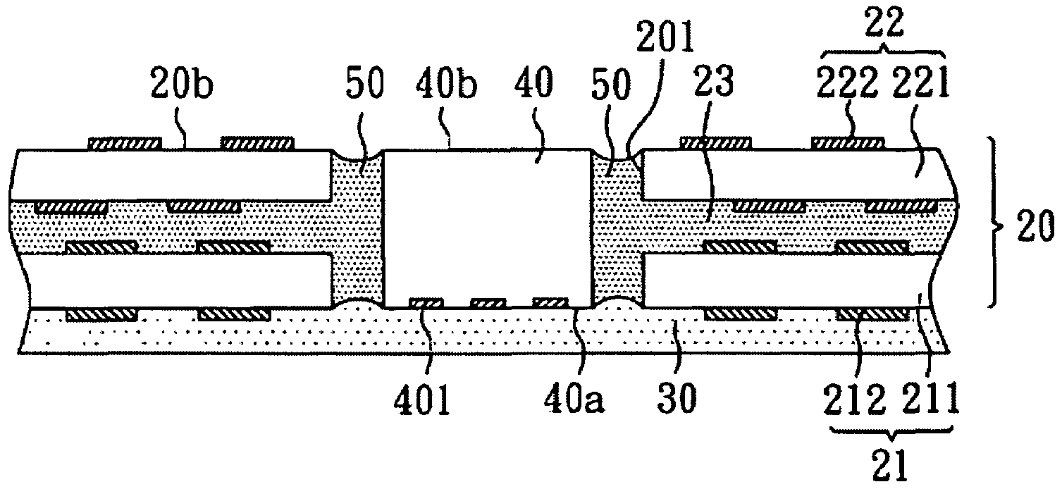 Carrier structure for semiconductor chip and method for manufacturing the same