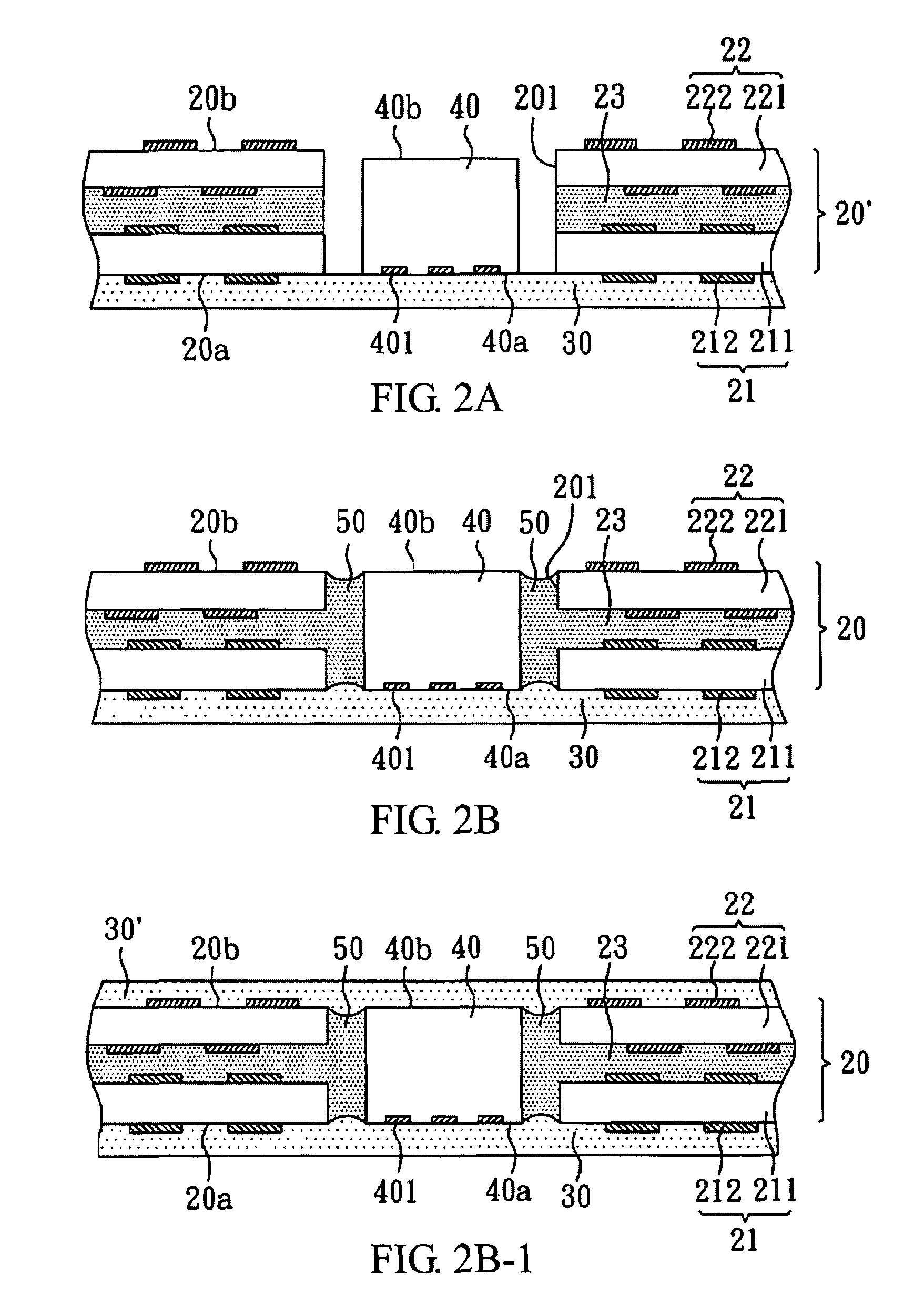 Carrier structure for semiconductor chip and method for manufacturing the same