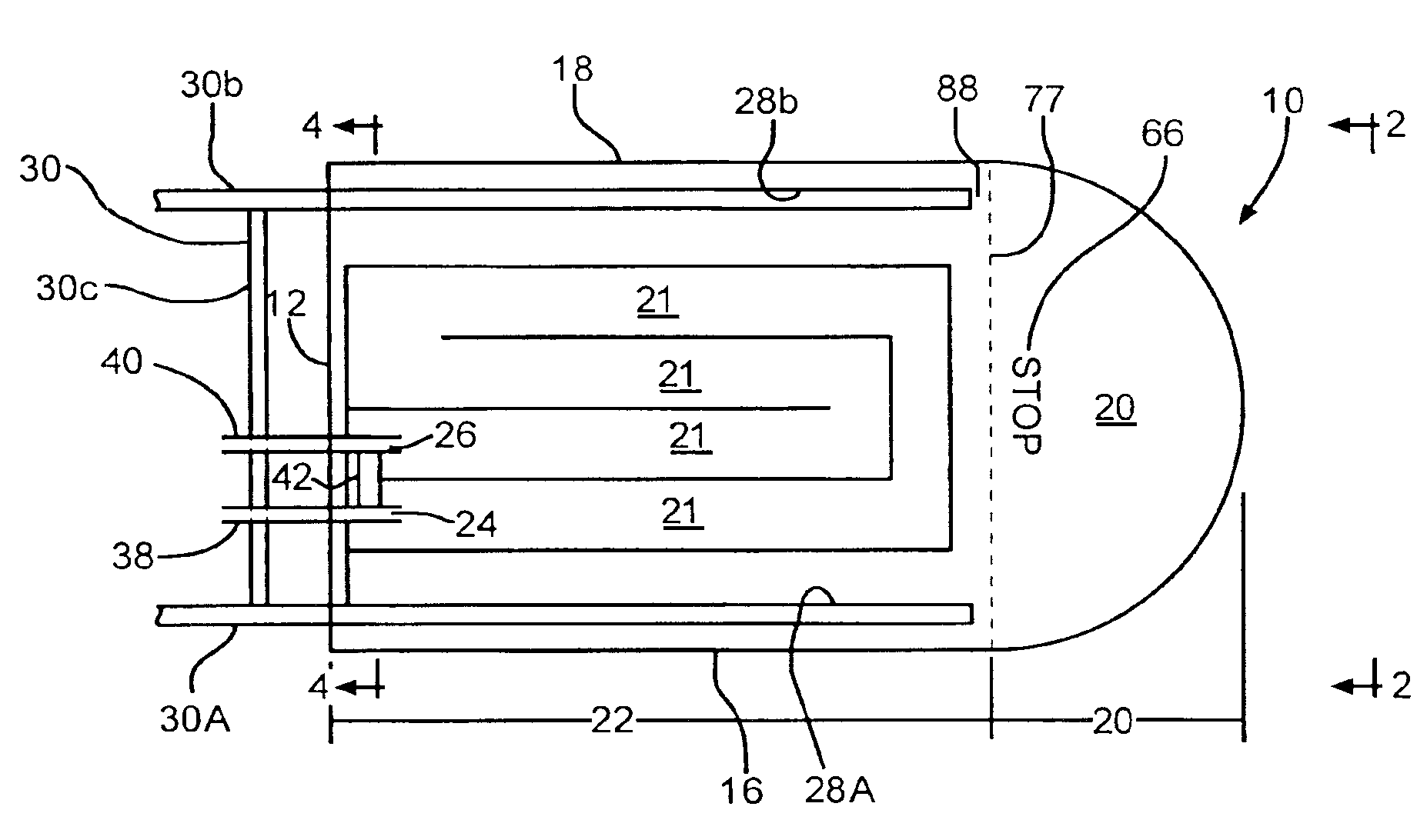 Insertable fluid warming cassette unit