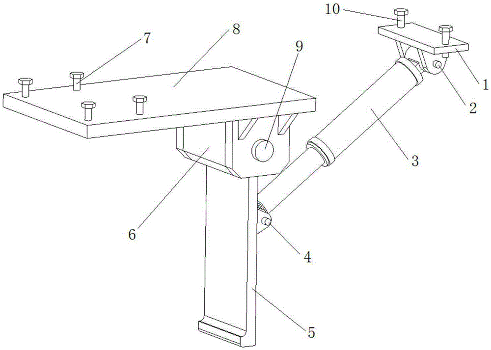 Anti-overturning device used for railway vehicle, operation method and railway vehicle bogie