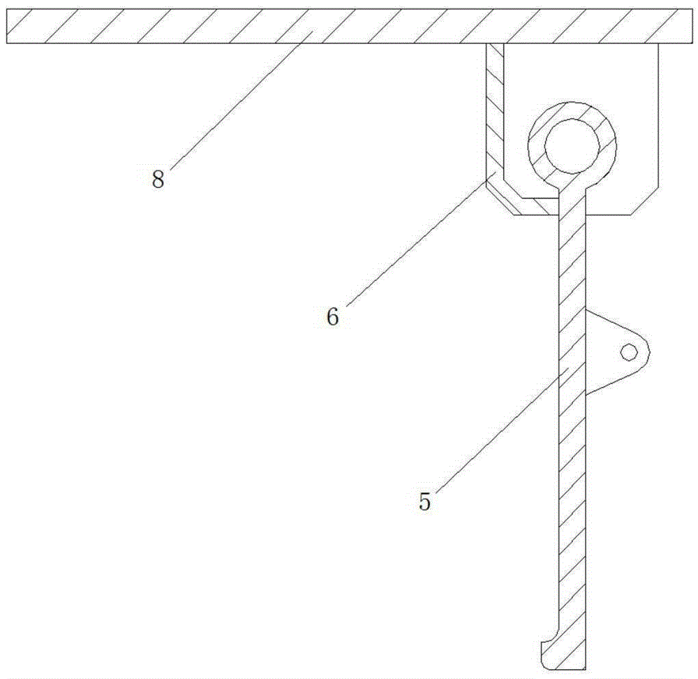 Anti-overturning device used for railway vehicle, operation method and railway vehicle bogie