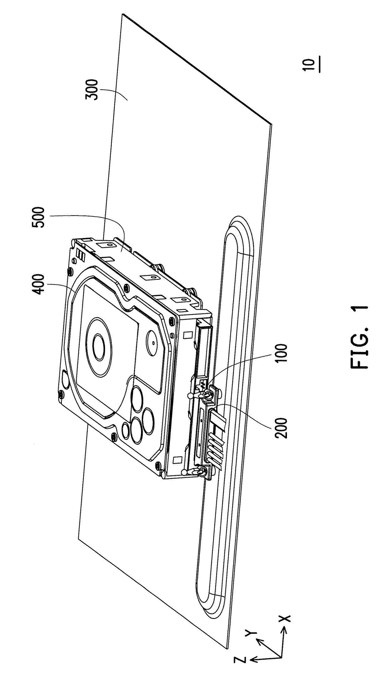 Fastening structure, electronic assembly and operating method of fastening structure