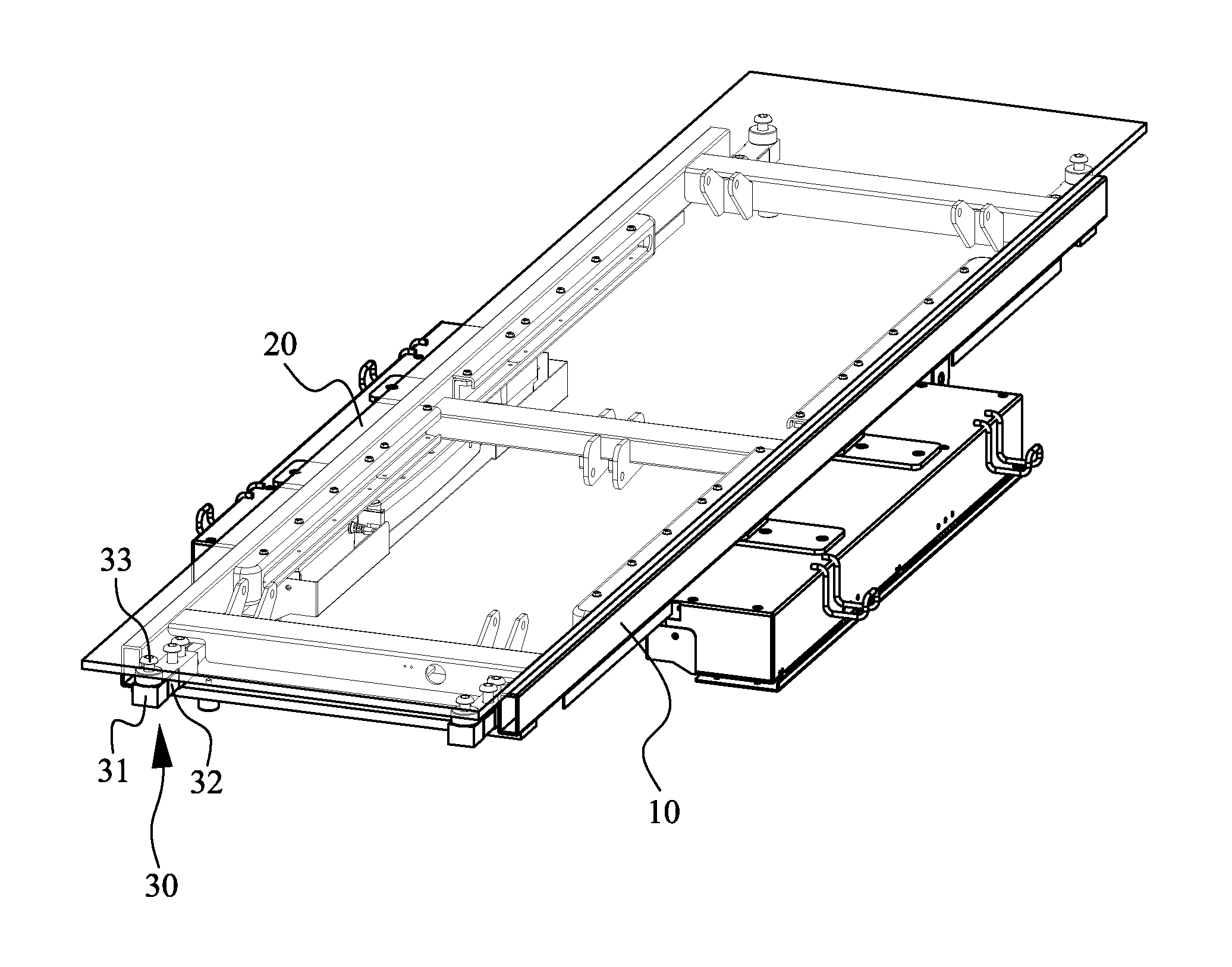 Real-time weighing device for use with hospital bed