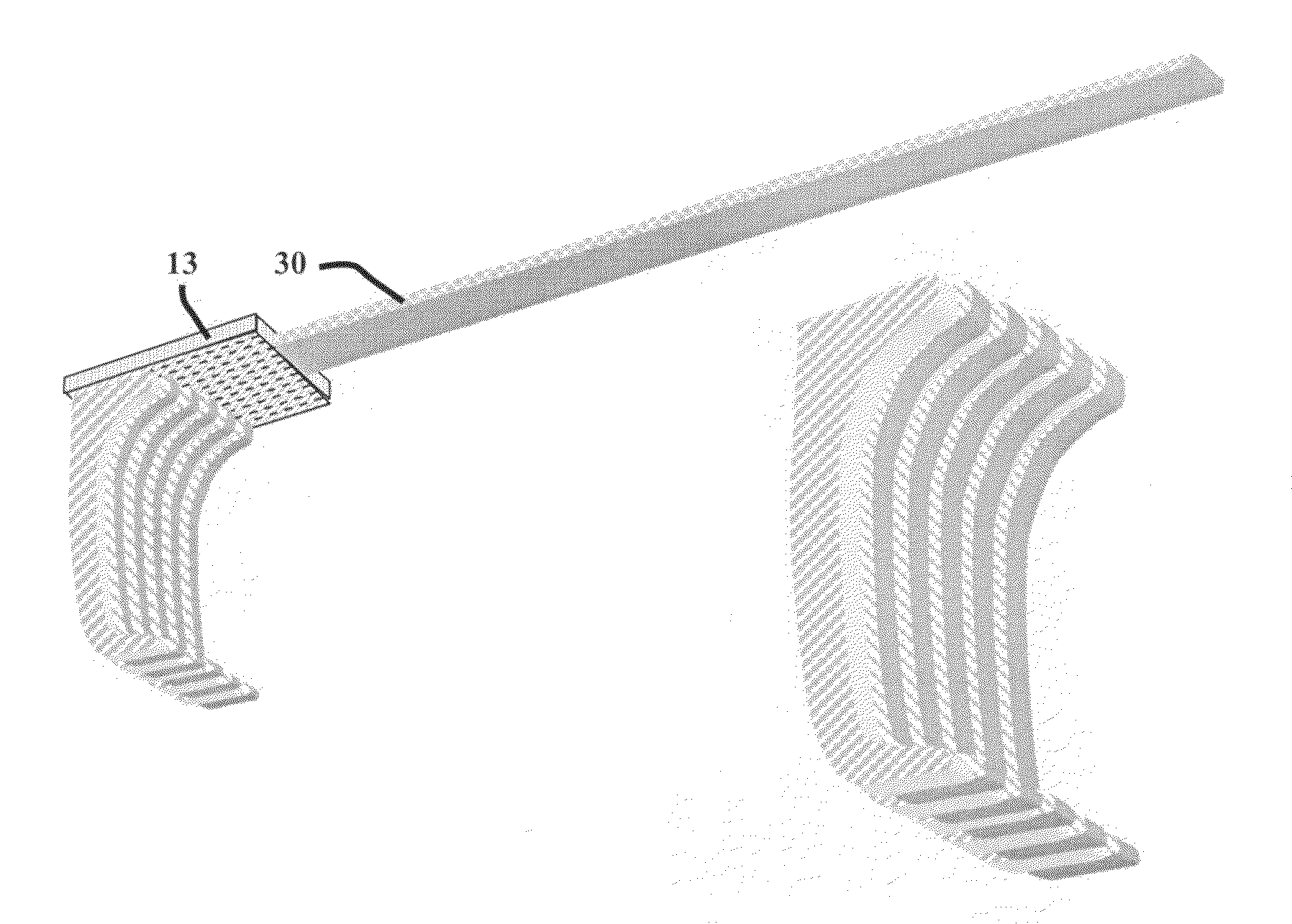 Atraumatic surgical retraction and head-clamping device