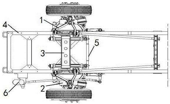 Active return-to-middle control system of electric wheel suspension