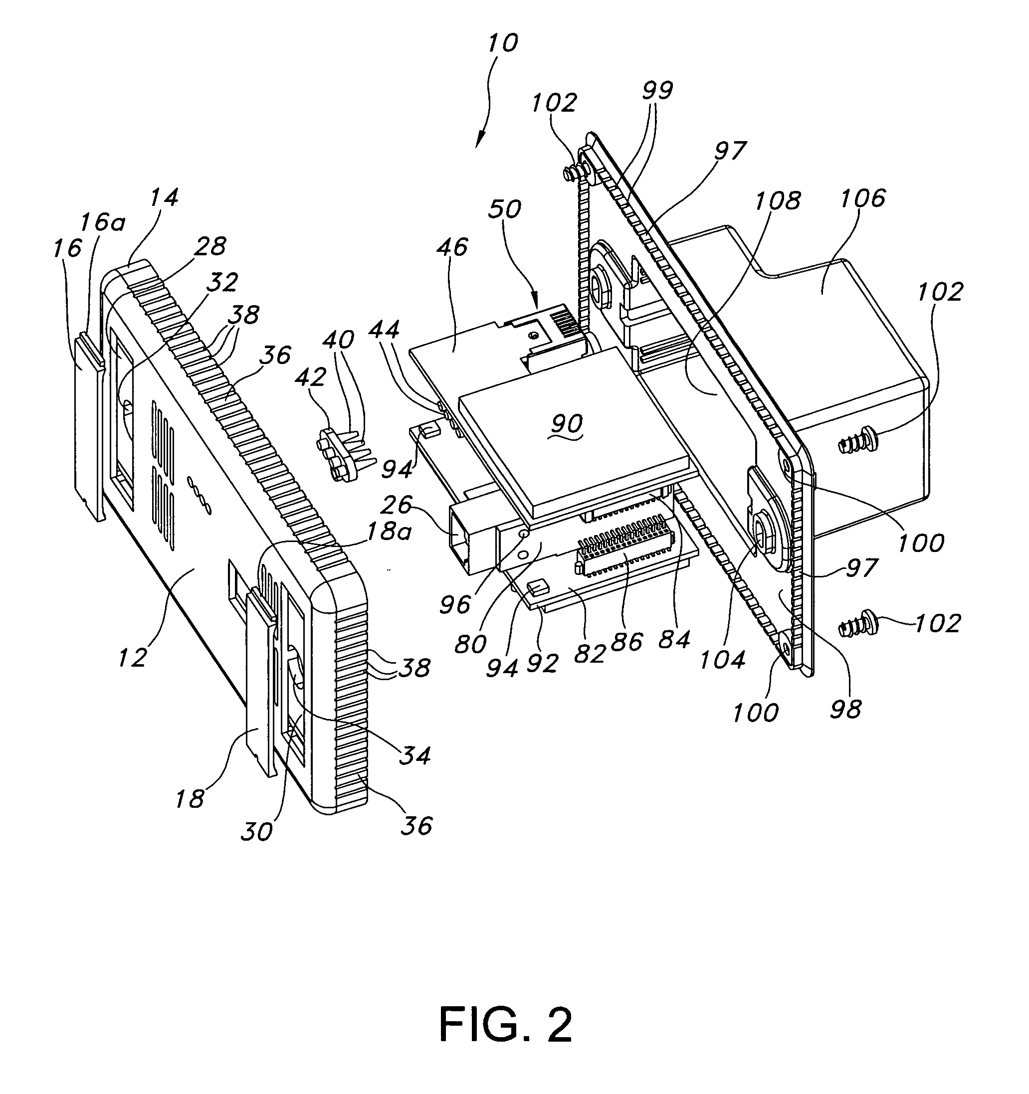 Plug assembly including integral printed circuit board