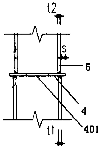 Construction method for steel tube confined concrete composite columns