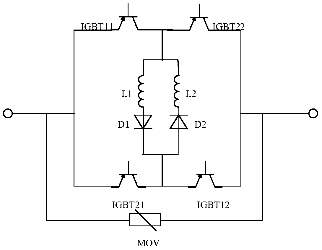 A topology of hvdc current limiter