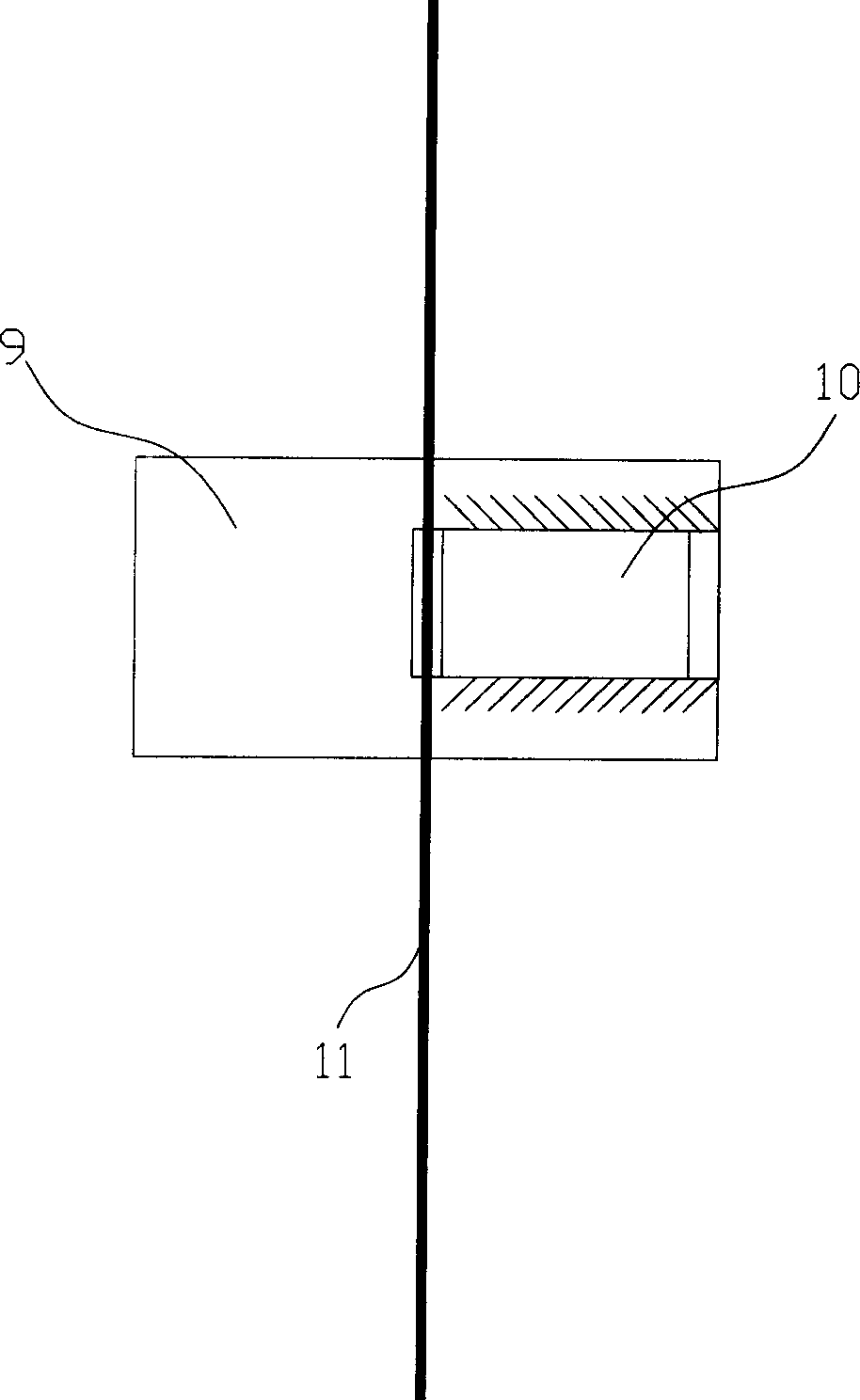 Reverse squeezing fixing method and device for ligament