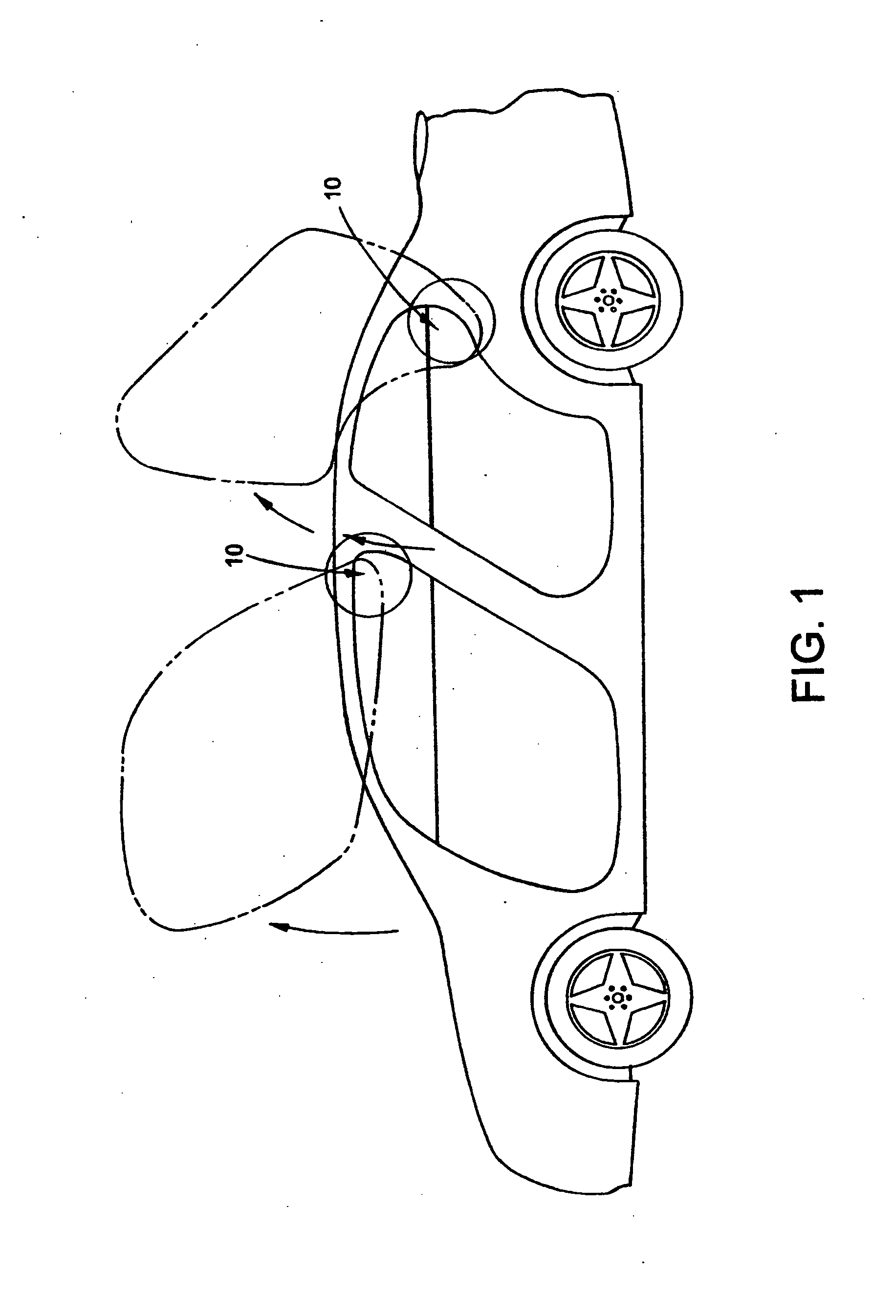 Scissor style pivoting vehicle door