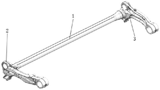 Cab stabilizer bar and assembly process thereof