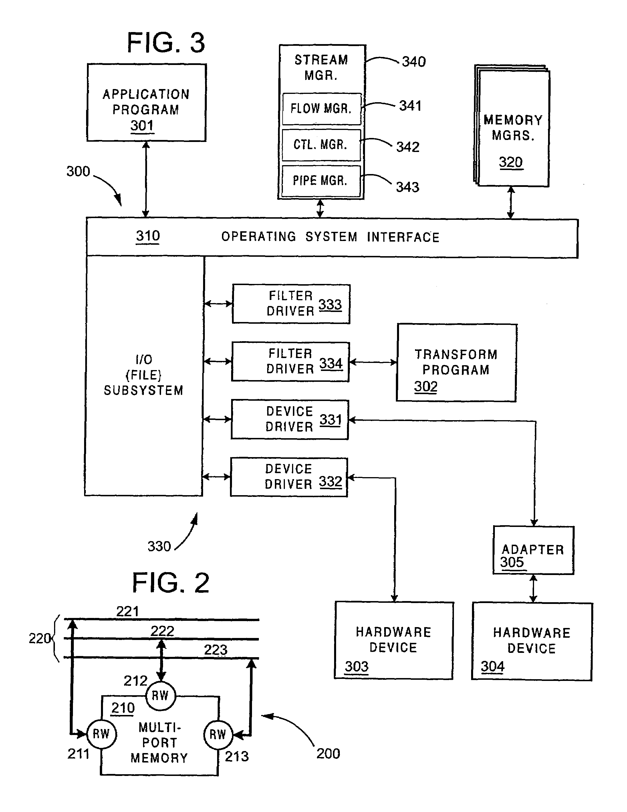 Efficient splitting and mixing of streaming-data frames for processing through multiple processing modules