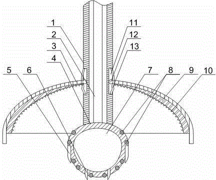 Methane hydrate collecting device for shallow stratum