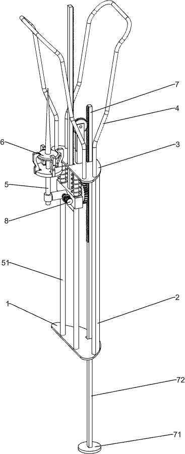 Quick nailing instrument for agriculture