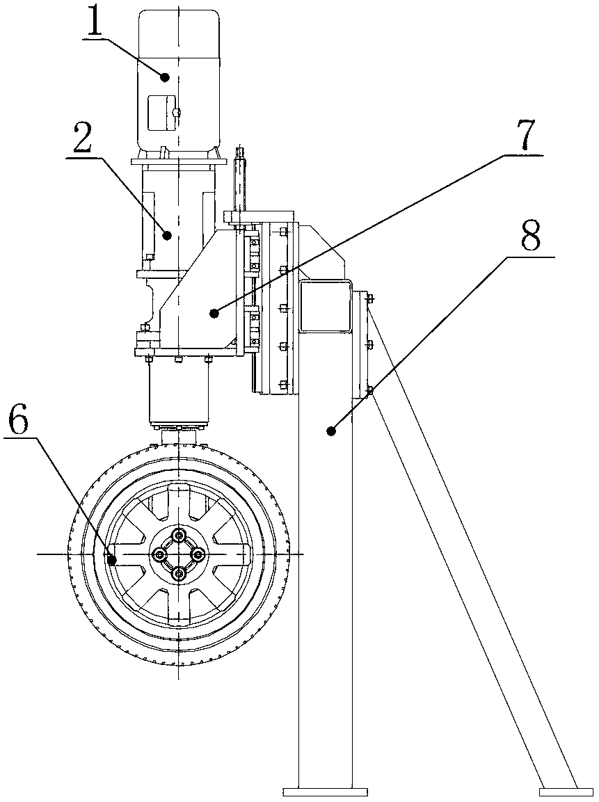 Wheel type polishing machine