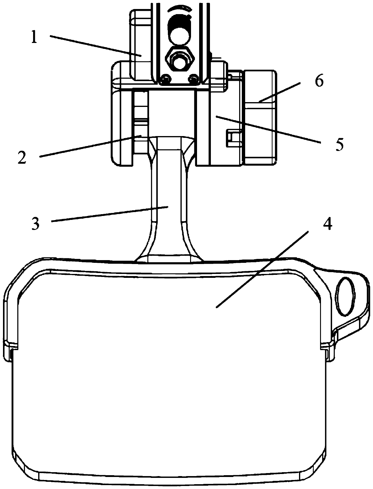 A vehicle-mounted head-up display combination mirror retractable assembly with locking and anti-collision function