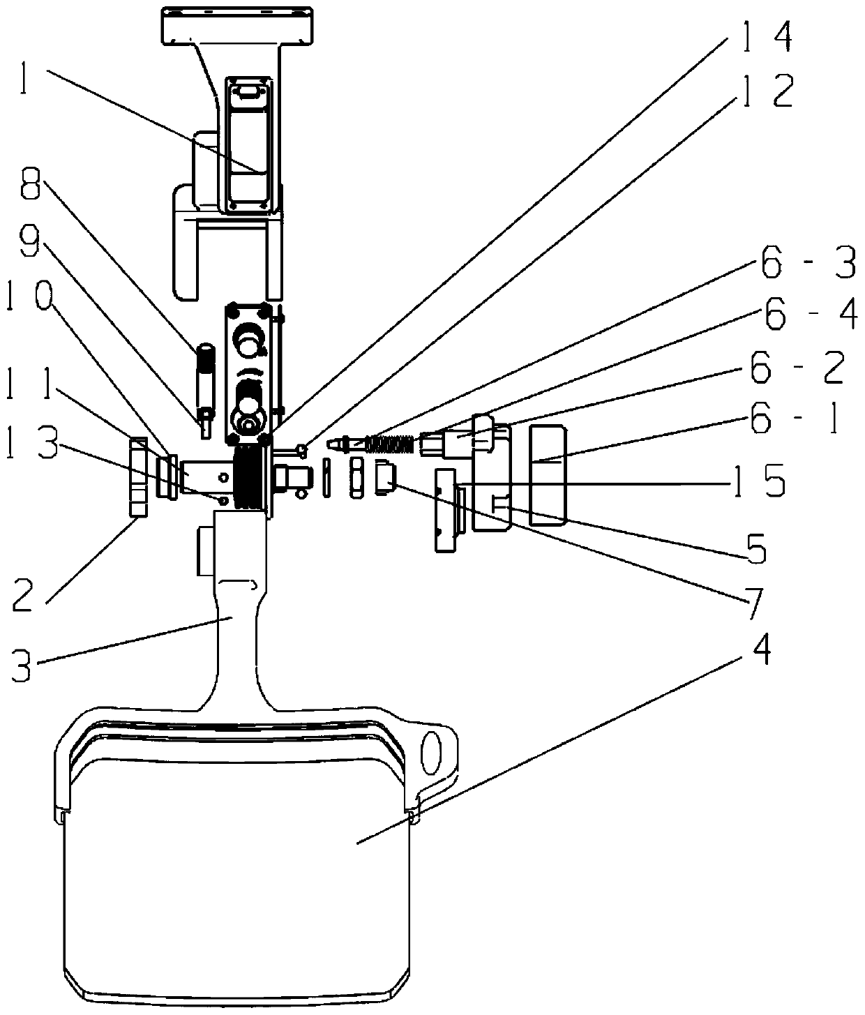 A vehicle-mounted head-up display combination mirror retractable assembly with locking and anti-collision function