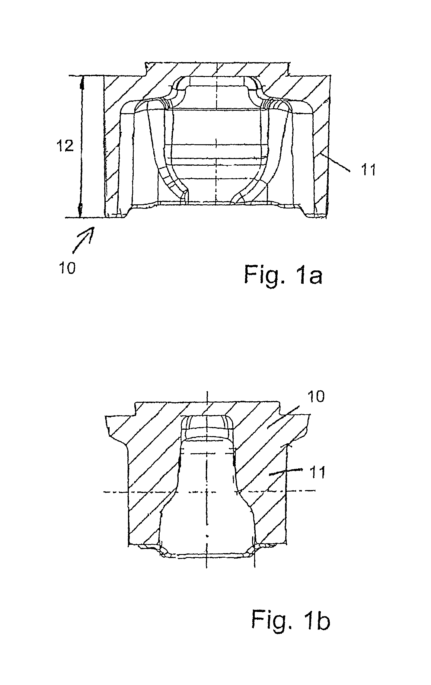 Device for forging bush-shaped objects and a forged part produced therewith