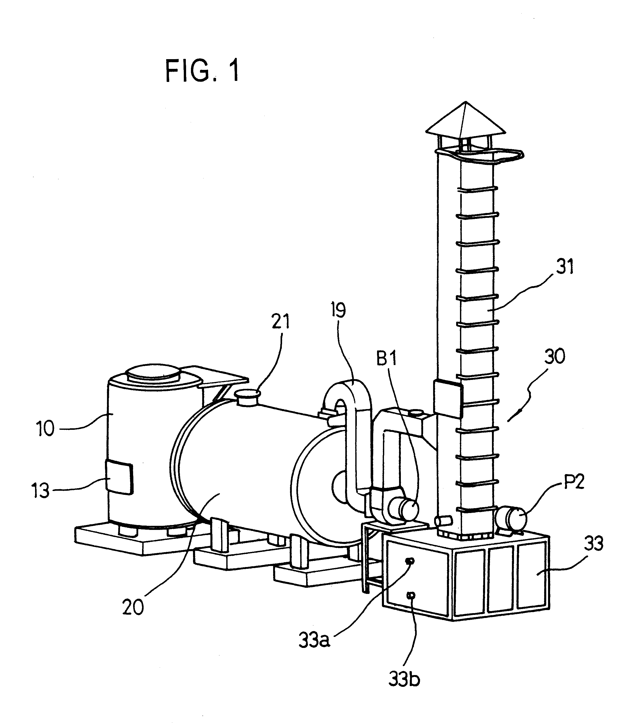 Small-scale boiler system using scrapped tires