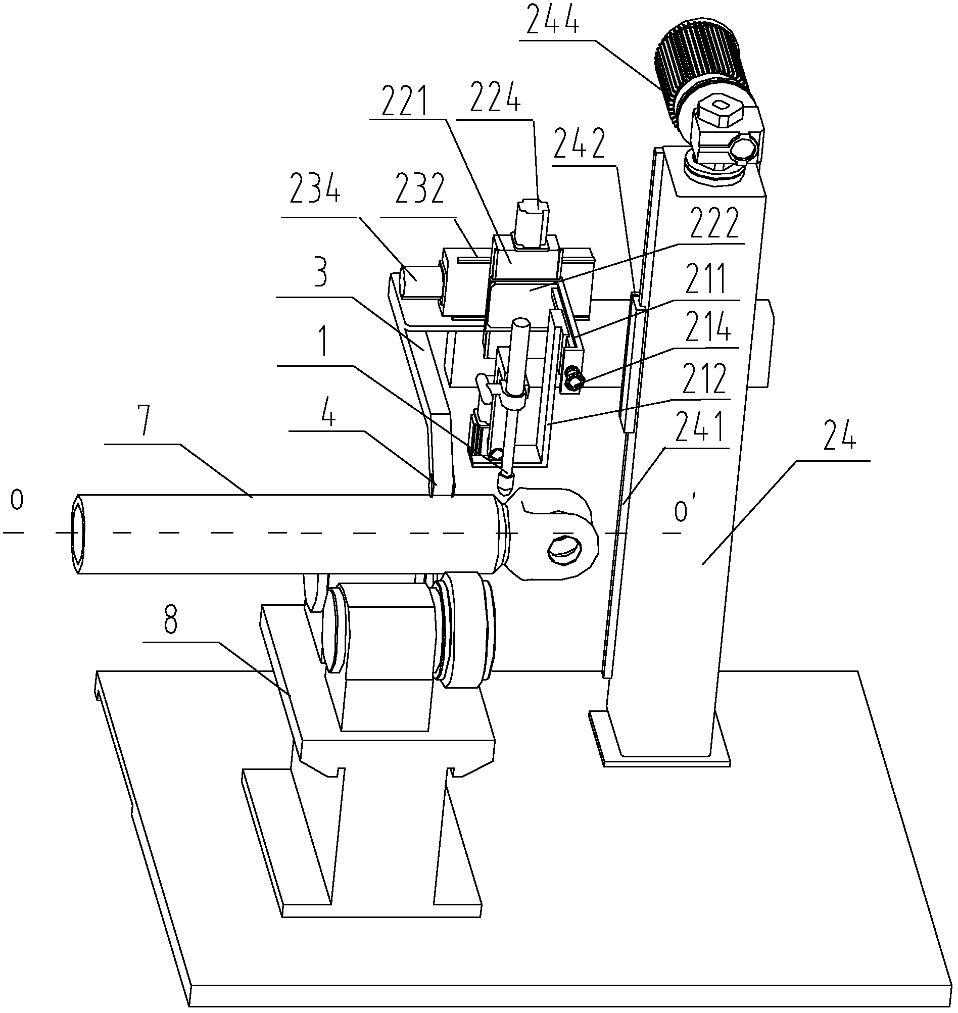 Welding gun adjusting device and automatic welding machine