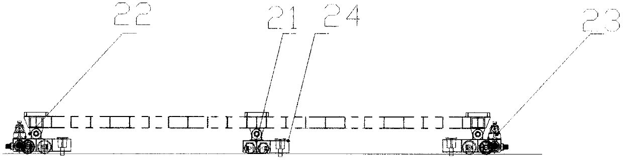 Assembled type intelligent movable formwork machine for ship lock chamber