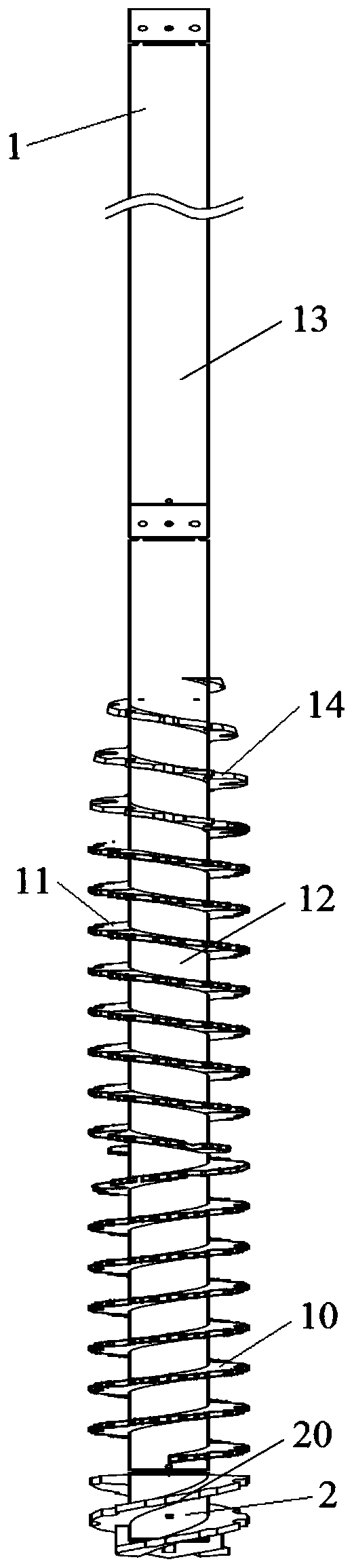 Drilling tool, pile forming device and pile forming construction method for displacement pile