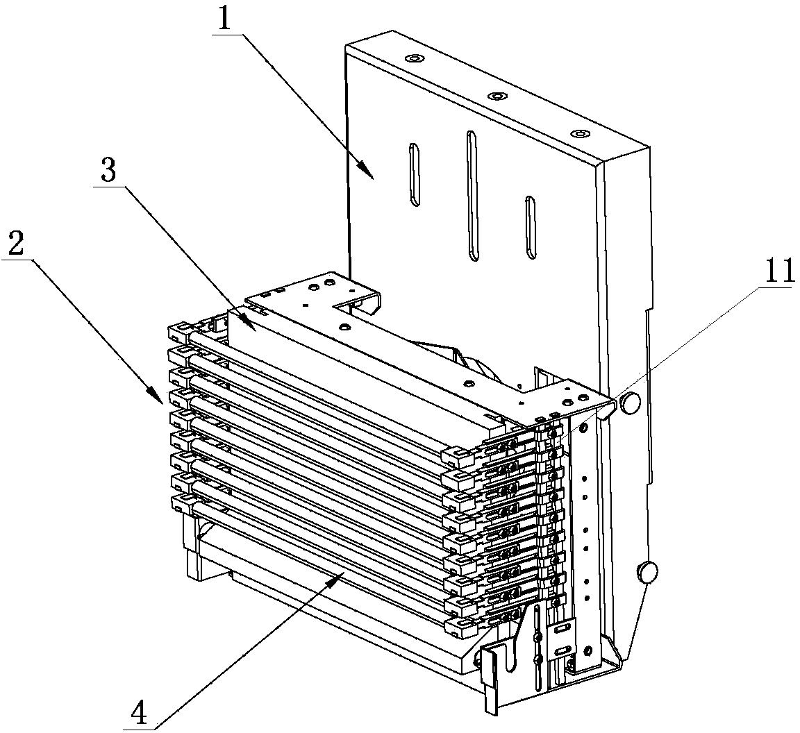 Improved heating lamp box for blow molding machine