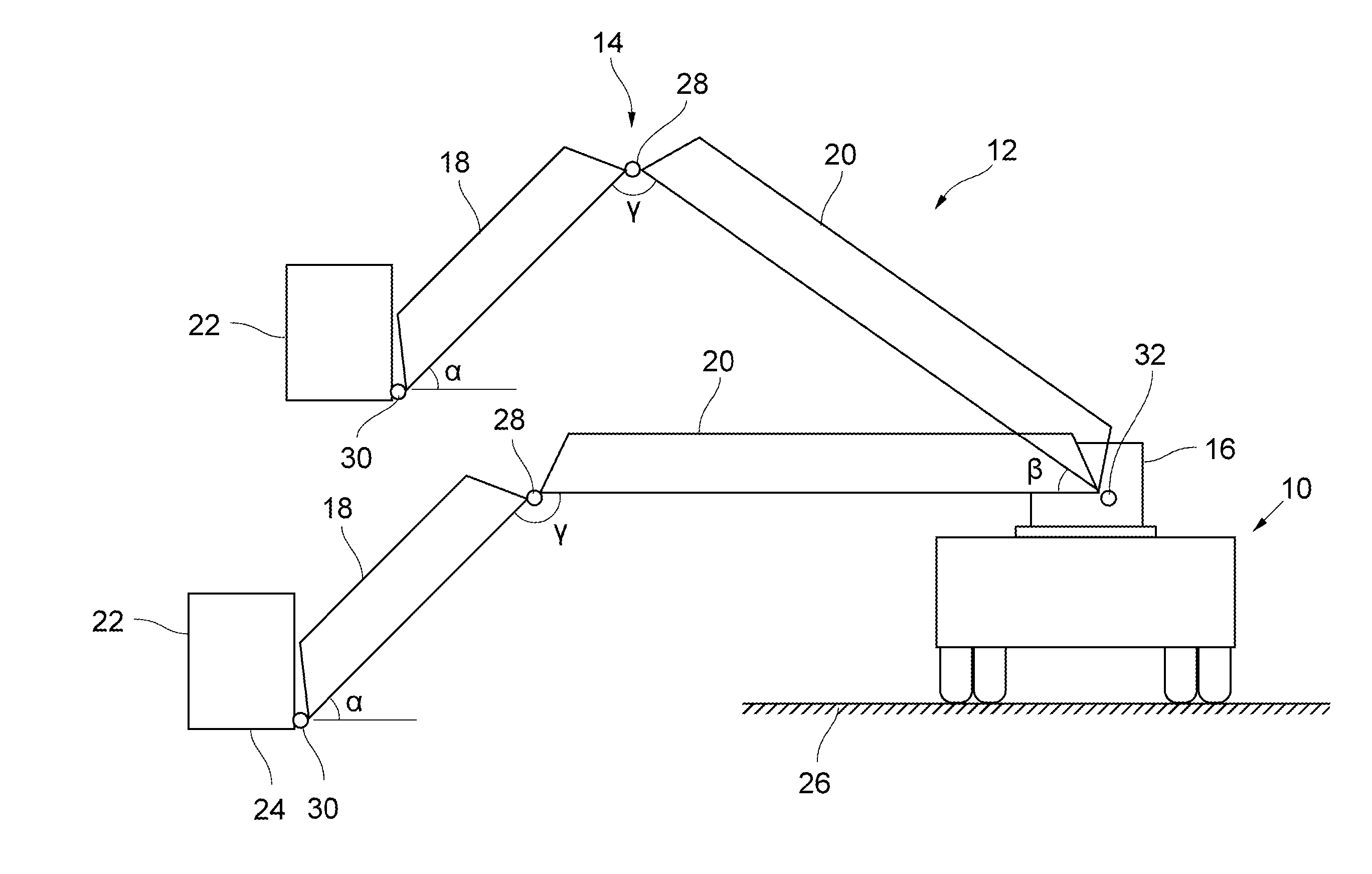 Method for controlling an articulated turntable ladder of a rescue vehicle