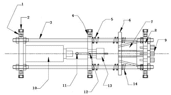 Steel pipe water-filling pressure intensity test table