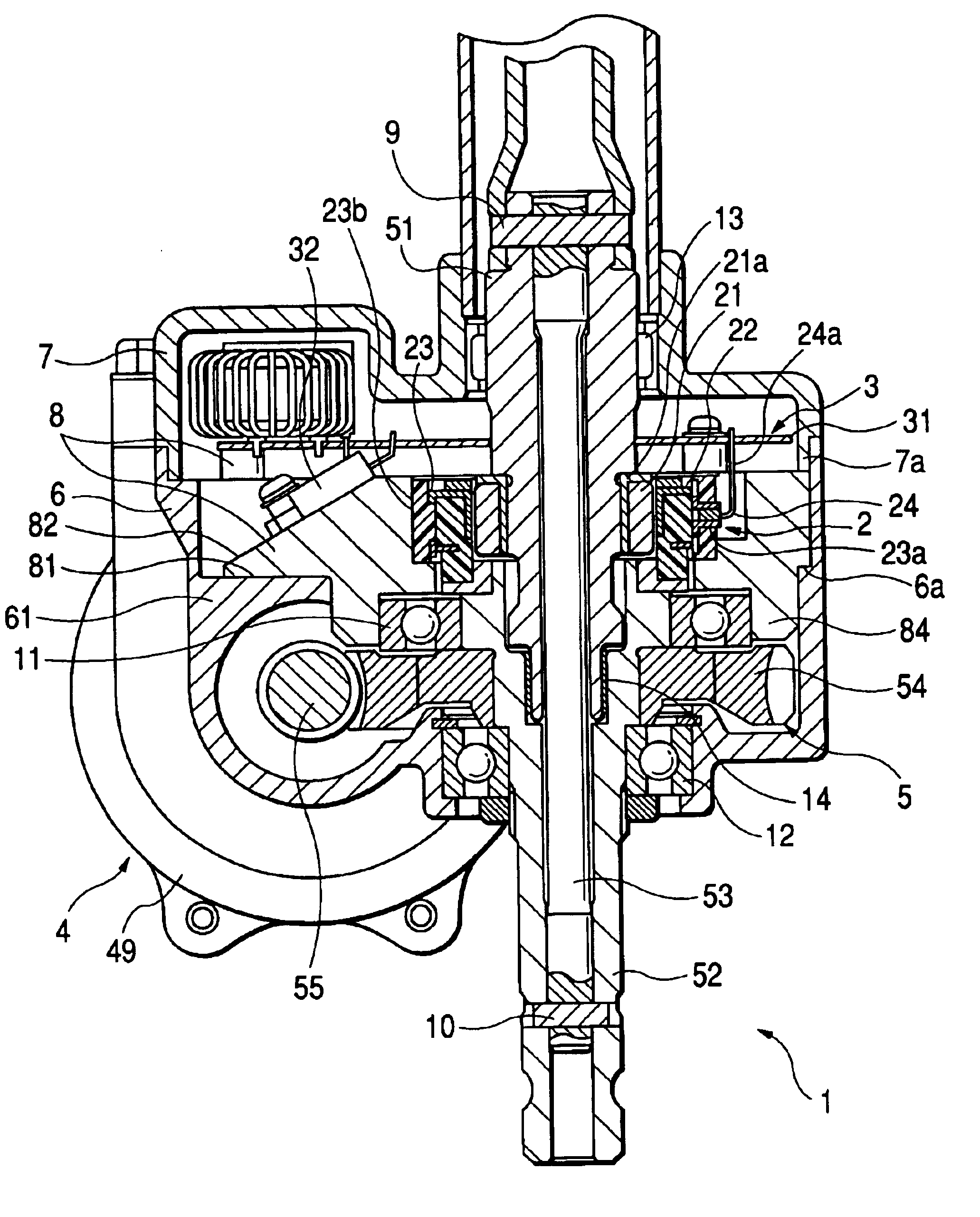 Easy-to-assemble structure of electric power steering device