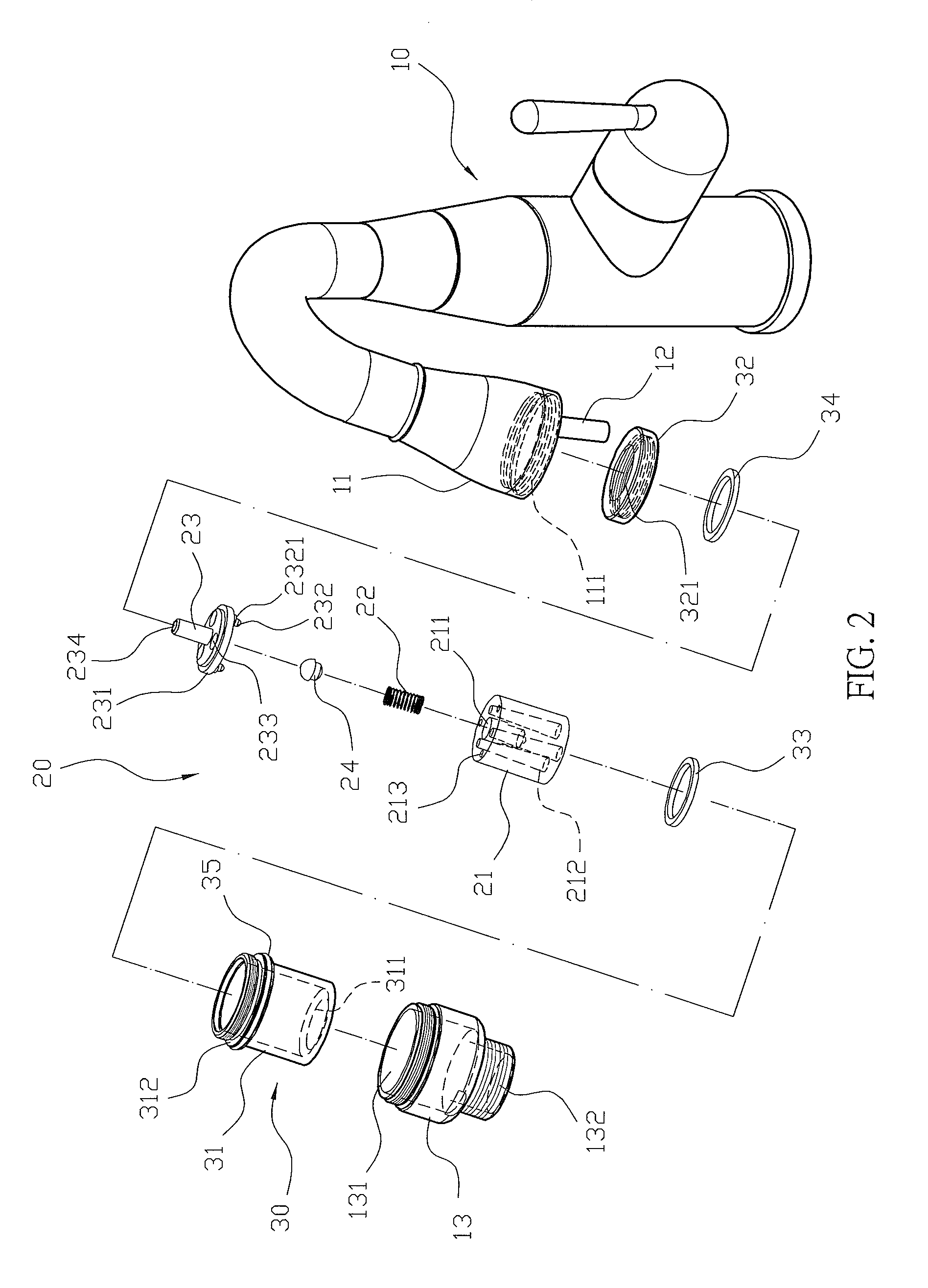 Ozone faucet