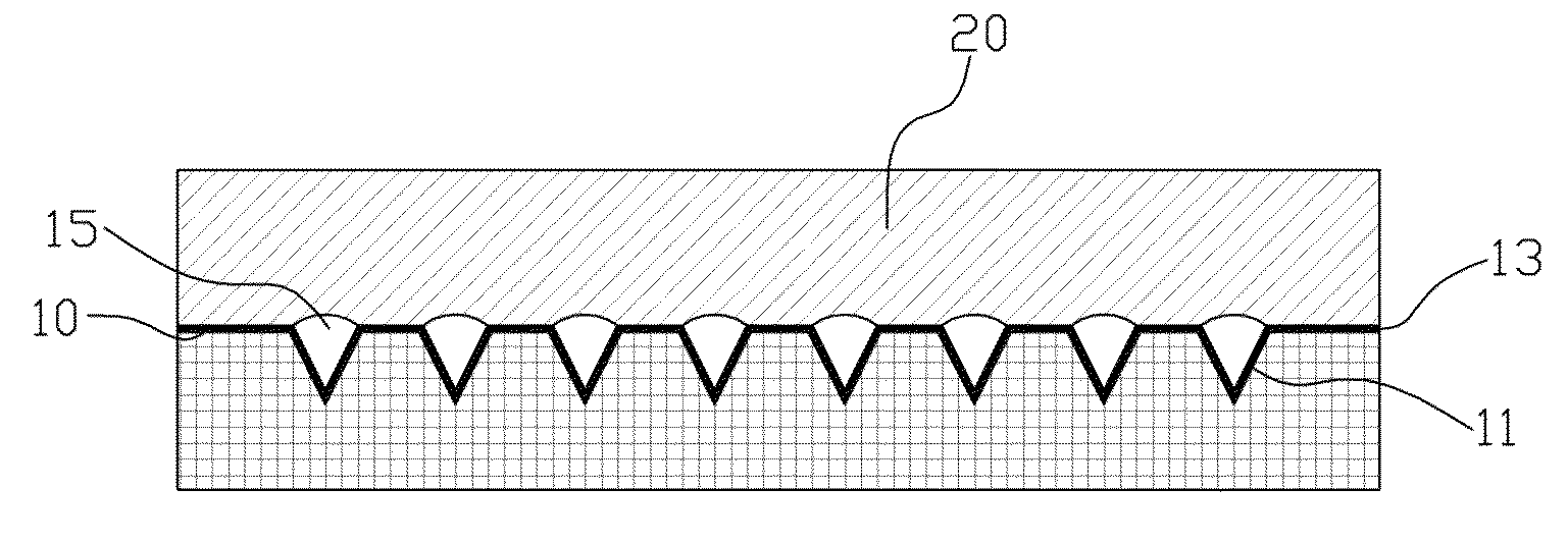 Method for attaching micro bubble array on plate surface