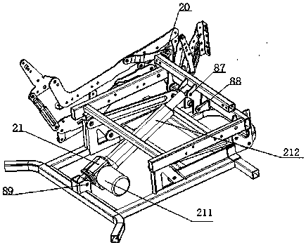 Mechanical stretching device with lifting function