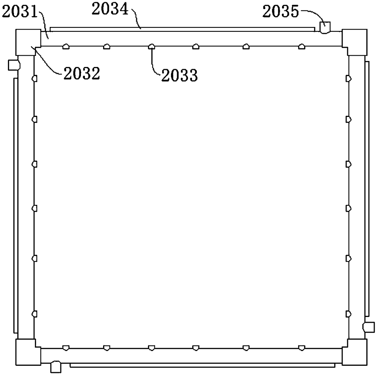 A closed type washing machine top cover dust removal system