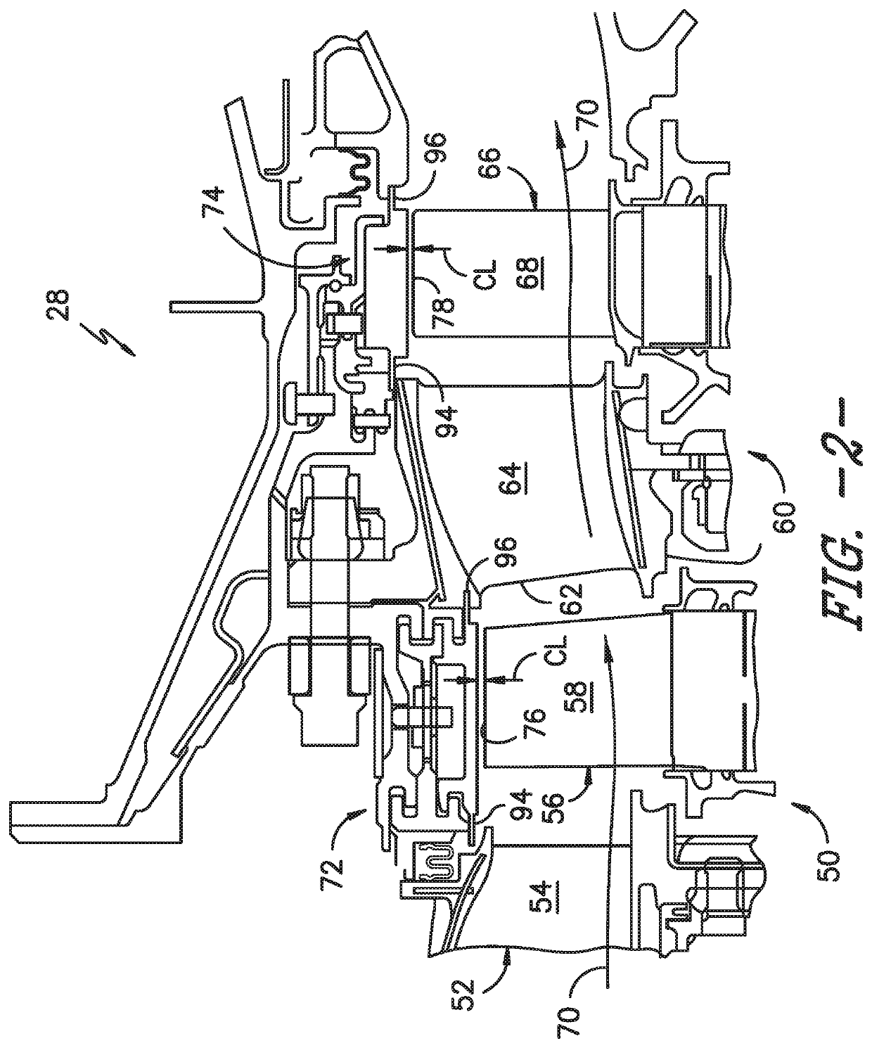 CMC ply overlap ingestion restrictor