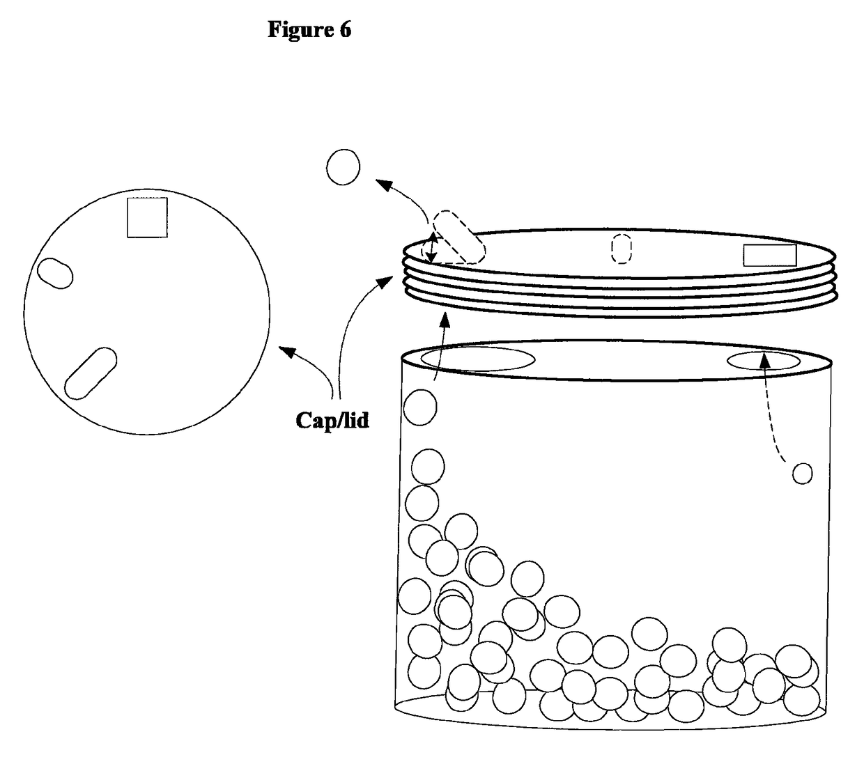 Container apparatus with single-pill dispensing and related methods