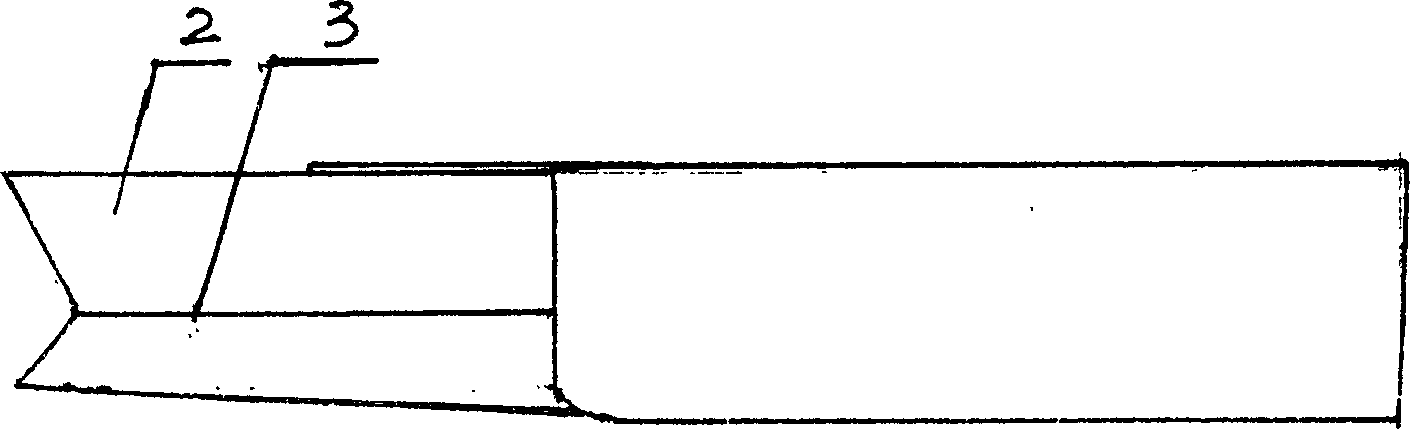 Wave distribution board of speedboat yacht