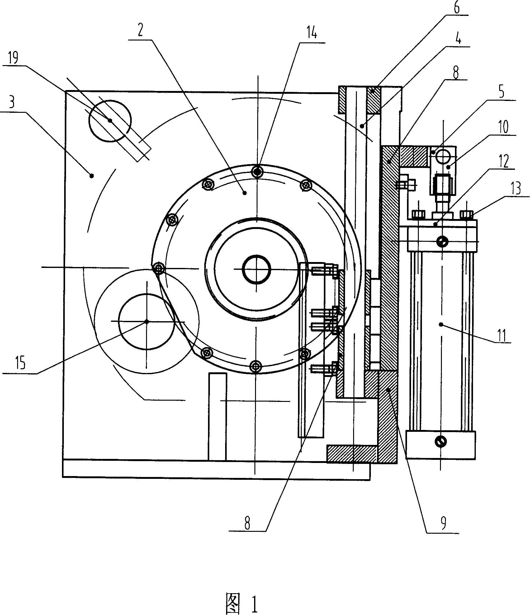 Speed-changer test floor installation mechanism