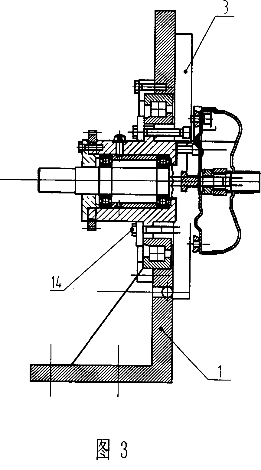 Speed-changer test floor installation mechanism