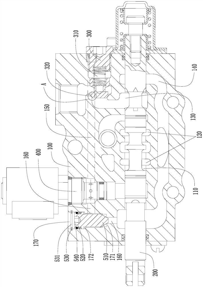 Working valve block and forklift