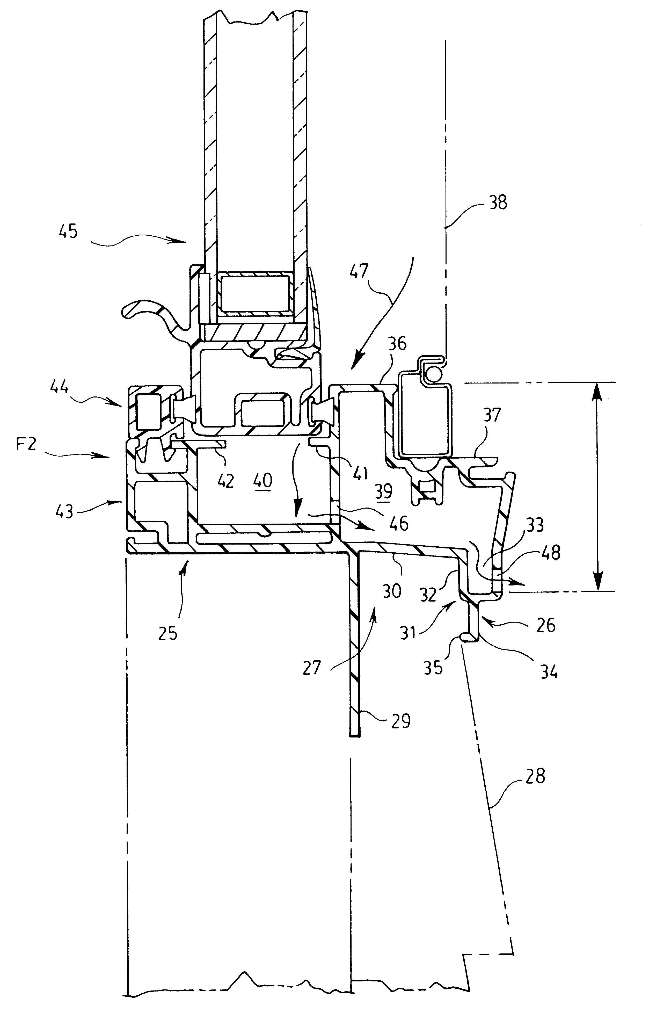 Water resistant window frame