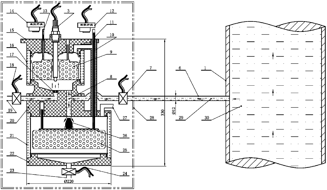 Open type pH value online measurement and automatic cleaning device