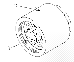 Composite drive type switch reluctance motor with chute structure