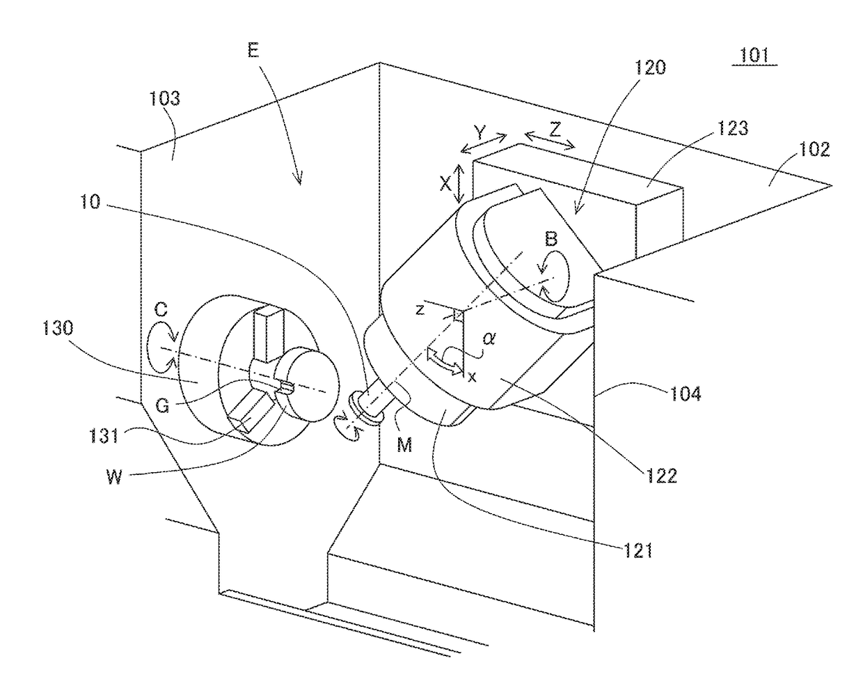 Method for machining workpiece and machine tool